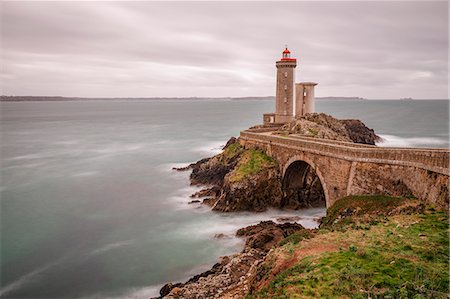 faro - Phare du Petit Minou, Plouzané, Brest, Finistère département, Bretagne - Brittany, France, Europe Foto de stock - Sin royalties Premium, Código: 6129-09044234