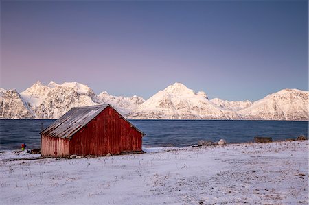 simsearch:6129-09044286,k - Dawn at Kåfjord,Troms,Norway,Europe Fotografie stock - Premium Royalty-Free, Codice: 6129-09044355