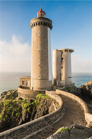 falaise et france - Petit Minou lightouse. Plouzané, Finistère, Brittany, France. Photographie de stock - Premium Libres de Droits, Code: 6129-09044396