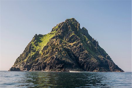 portmagee - Skellig Michael (Great Skellig), Skellig islands, County Kerry, Munster province, Ireland, Europe. Foto de stock - Sin royalties Premium, Código: 6129-09044471