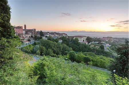 Italy, Tuscany, the village of Montepulciano on the hills tuscany, provence of Siena Stock Photo - Premium Royalty-Free, Code: 6129-09044820