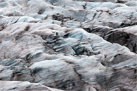 Pattern of a glacier, Iceland, North Atlantic Ocean Photographie de stock - Premium Libres de Droits, Code: 6129-09057647