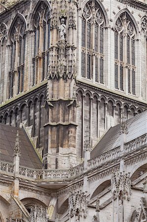 rouen - Rouen, Normandy, France. Detail of cathedral. Foto de stock - Sin royalties Premium, Código: 6129-09057818