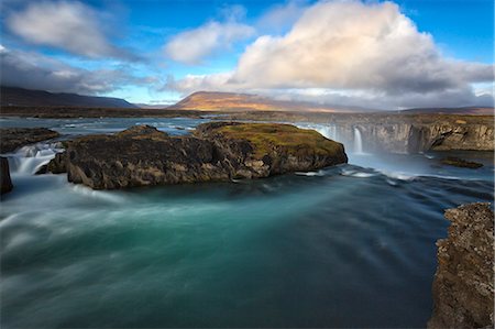 Europe, Iceland,Region Nordurland eystra, Godafoss waterfall. Stockbilder - Premium RF Lizenzfrei, Bildnummer: 6129-09057909