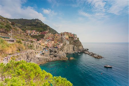 Manarola, Cinque Terre National Park, Liguria, Italy Photographie de stock - Premium Libres de Droits, Code: 6129-09086696