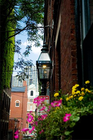 Lamppost on a building, Boston, Massachusetts, USA Stock Photo - Premium Royalty-Free, Code: 625-00804588