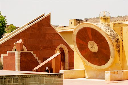 picture of sundial jantar mantar - Sun dial at an observatory, Jantar Mantar, Jaipur, Rajasthan, India Stock Photo - Premium Royalty-Free, Code: 625-00804676