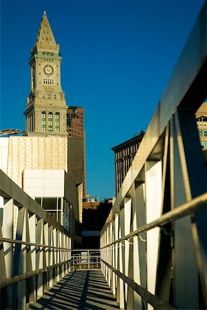 Low angle view of a tower, Custom House, Boston, Massachusetts, USA Stock Photo - Premium Royalty-Free, Code: 625-00804895