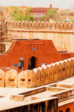 simsearch:625-00805526,k - Vue de la forte inclinaison de la périphérie d'un fort, Jaigarh Fort, Jaipur, Rajasthan, Inde Photographie de stock - Premium Libres de Droits, Code: 625-00804916