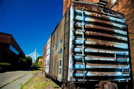 Gros plan d'un wagon de train ruine, Boston, Massachusetts, USA Photographie de stock - Premium Libres de Droits, Code: 625-00804986
