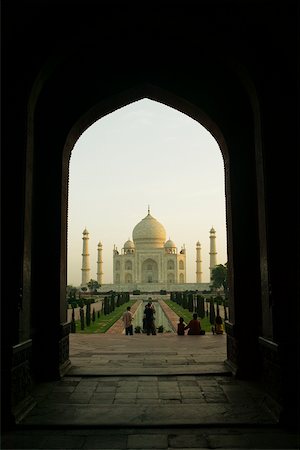 Monument seen through an arch, Taj Mahal, Agra, Uttar Pradesh, India Stock Photo - Premium Royalty-Free, Code: 625-00805179