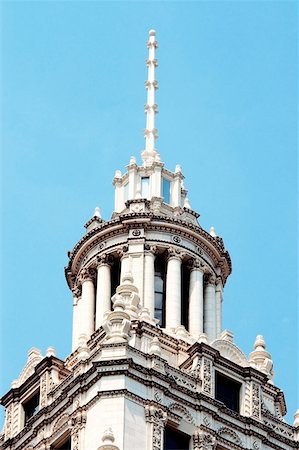 High section view of a building, Wrigley Building, Chicago, Illinois, USA Foto de stock - Sin royalties Premium, Código: 625-00805185