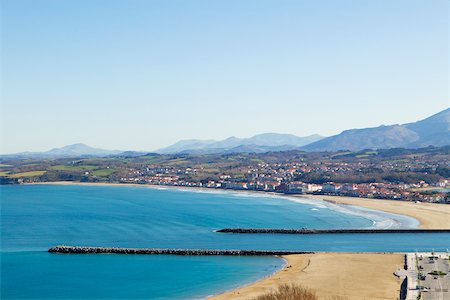 simsearch:625-00804596,k - High angle view of a pier on a coast, Spain Stock Photo - Premium Royalty-Free, Code: 625-00805196