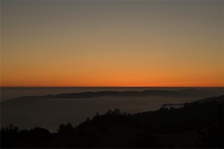 simsearch:625-01749940,k - Panoramic view of the sea at dusk California, USA Foto de stock - Sin royalties Premium, Código: 625-00805213