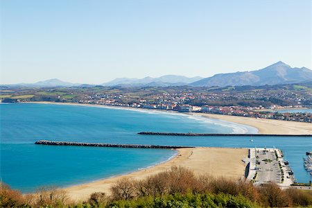 simsearch:625-00804596,k - High angle view of a pier on a coast, Spain Stock Photo - Premium Royalty-Free, Code: 625-00805518