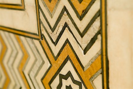 Close-up of marble inlay work on the floor, Taj Mahal, Agra, Uttar Pradesh, India Stock Photo - Premium Royalty-Free, Code: 625-00805684