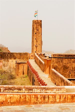 simsearch:625-00804809,k - High angle view of the walkway in a fort, Jaigarh Fort, Jaipur, Rajasthan, India Foto de stock - Sin royalties Premium, Código: 625-00805840
