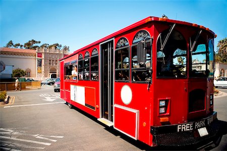 Close-up of a trolley car, San Diego, California, USA Foto de stock - Royalty Free Premium, Número: 625-00805842