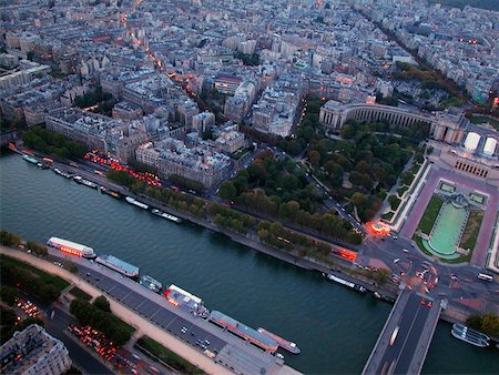 france city road and building pic - Aerial view of a city, Paris, France Stock Photo - Premium Royalty-Free, Code: 625-00805978