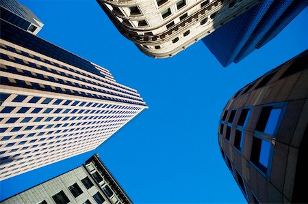 Low angle view of buildings in a city, Boston, Massachusetts, USA Stock Photo - Premium Royalty-Free, Code: 625-00806111