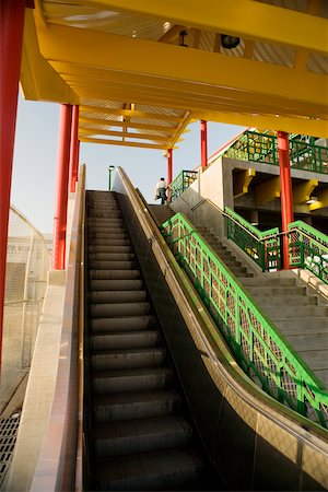 simsearch:625-00805035,k - Low angle view of a staircase, China Town, Los Angeles, California, USA Stock Photo - Premium Royalty-Free, Code: 625-00806157