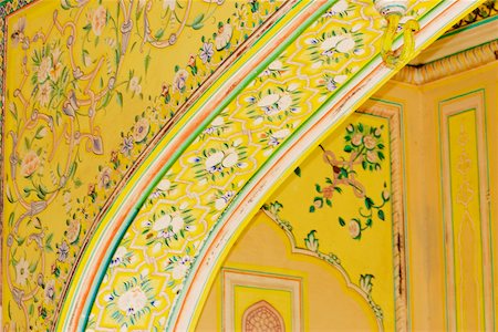 simsearch:625-00806463,k - Low angle view of an arch, Nahargarh Fort, Jaipur, Rajasthan India Foto de stock - Sin royalties Premium, Código: 625-00806425