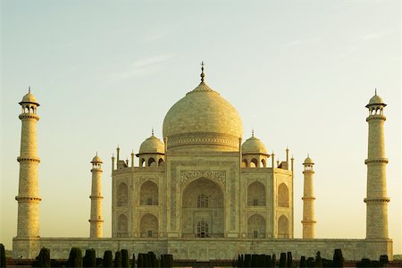 simsearch:625-00806392,k - Façade d'un monument, Taj Mahal, Agra, Uttar Pradesh, Inde Photographie de stock - Premium Libres de Droits, Code: 625-00806444