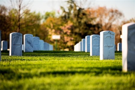 funeral - Graveyard of Standard Issue Markers, Washington DC, USA Stock Photo - Premium Royalty-Free, Code: 625-00806627