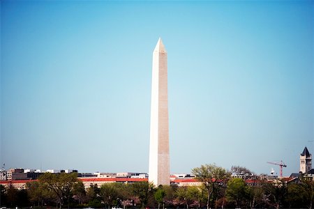 High angle view of the Washington Monument, Washington DC, USA, Stock Photo - Premium Royalty-Free, Code: 625-00806623