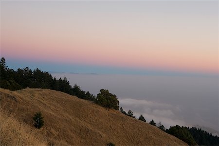 simsearch:625-00805213,k - Vue panoramique sur la mer au crépuscule, Californie, USA Photographie de stock - Premium Libres de Droits, Code: 625-00801308