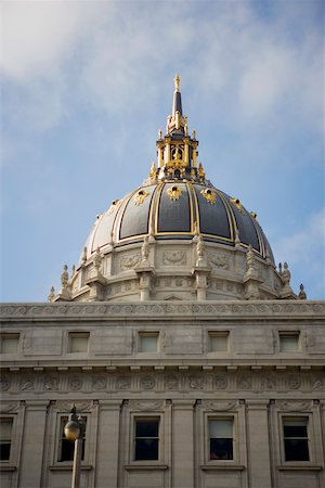 Low angle view of a building, City Hall, San Francisco, California, USA Stock Photo - Premium Royalty-Free, Code: 625-00801367