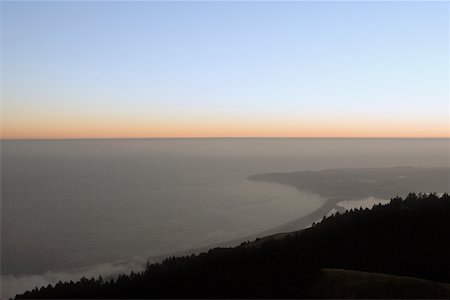 simsearch:625-00801445,k - Panoramic view of the sea at dusk Foto de stock - Royalty Free Premium, Número: 625-00801472