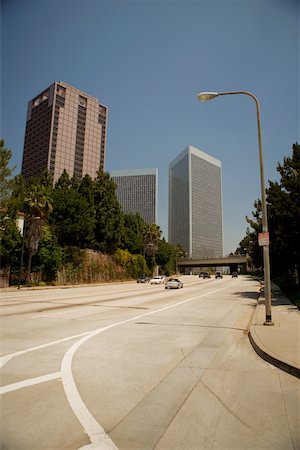 empty city roads - Street leading to office buildings in a city, Sacramento, California, USA Stock Photo - Premium Royalty-Free, Code: 625-00802104
