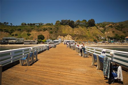 simsearch:625-00802074,k - Panoramic view of a pier, Malibu, California, USA Foto de stock - Sin royalties Premium, Código: 625-00802178