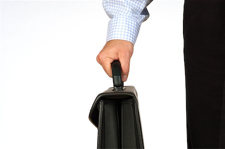 Close-up of a businessman holding a briefcase Stock Photo - Premium Royalty-Free, Code: 625-00802715