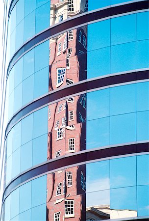 smudge - Reflection of high rise office building, Atlanta, GA Stock Photo - Premium Royalty-Free, Code: 625-00837590