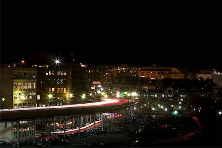 picture usa flyover - High angle view of a city lit up at night, Washington DC, USA Stock Photo - Premium Royalty-Free, Code: 625-00839739