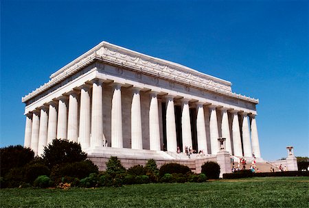 simsearch:625-01750175,k - Vue faible angle d'un bâtiment public, Lincoln Memorial, Washington DC, USA Photographie de stock - Premium Libres de Droits, Code: 625-00840524