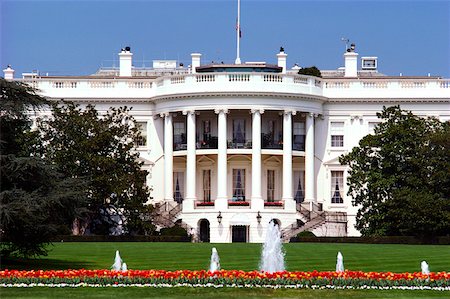 Façade d'un bâtiment public, maison blanche, Washington DC, USA Photographie de stock - Premium Libres de Droits, Code: 625-00840564