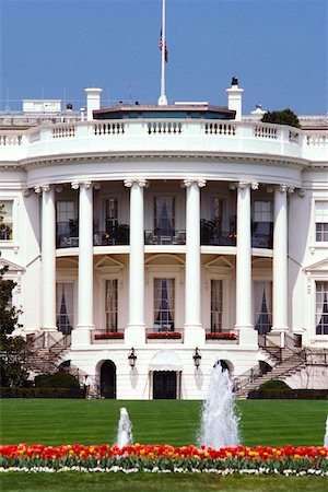 Façade d'un bâtiment public, maison blanche, Washington DC, USA Photographie de stock - Premium Libres de Droits, Code: 625-00840591