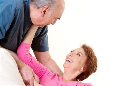 simsearch:625-00841593,k - Close-up of a senior couple smiling Stock Photo - Premium Royalty-Free, Code: 625-00841564