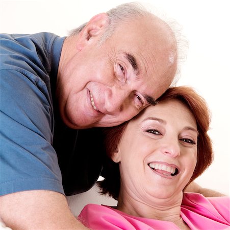 simsearch:625-00841593,k - Portrait of a senior couple smiling Stock Photo - Premium Royalty-Free, Code: 625-00841568