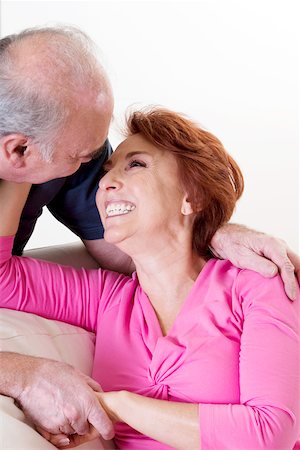 simsearch:625-00841593,k - Close-up of a senior couple smiling Stock Photo - Premium Royalty-Free, Code: 625-00841561