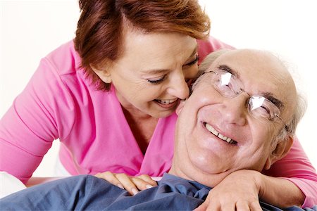 simsearch:625-00841593,k - Close-up of a senior couple smiling Stock Photo - Premium Royalty-Free, Code: 625-00841584