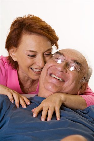 simsearch:625-00841593,k - Close-up of a senior couple smiling Stock Photo - Premium Royalty-Free, Code: 625-00841586