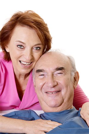 simsearch:625-00841593,k - Portrait of a senior couple smiling Stock Photo - Premium Royalty-Free, Code: 625-00841581