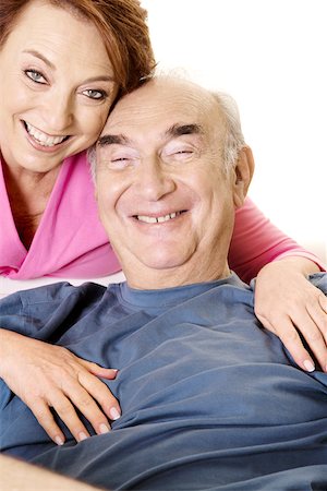 simsearch:625-00841593,k - Portrait of a senior couple smiling Stock Photo - Premium Royalty-Free, Code: 625-00841582