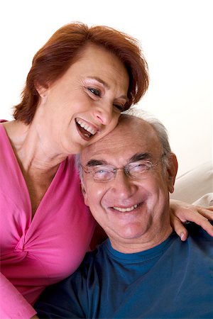 simsearch:625-00841593,k - Close-up of a senior couple smiling Stock Photo - Premium Royalty-Free, Code: 625-00841598