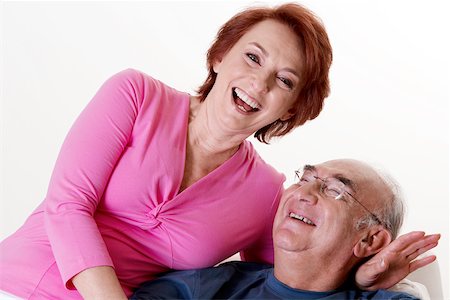 simsearch:625-00841593,k - Close-up of a senior couple laughing Stock Photo - Premium Royalty-Free, Code: 625-00841592