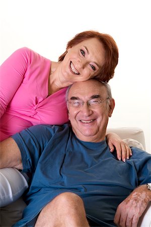 simsearch:625-00841593,k - Portrait of a senior couple smiling Stock Photo - Premium Royalty-Free, Code: 625-00841601